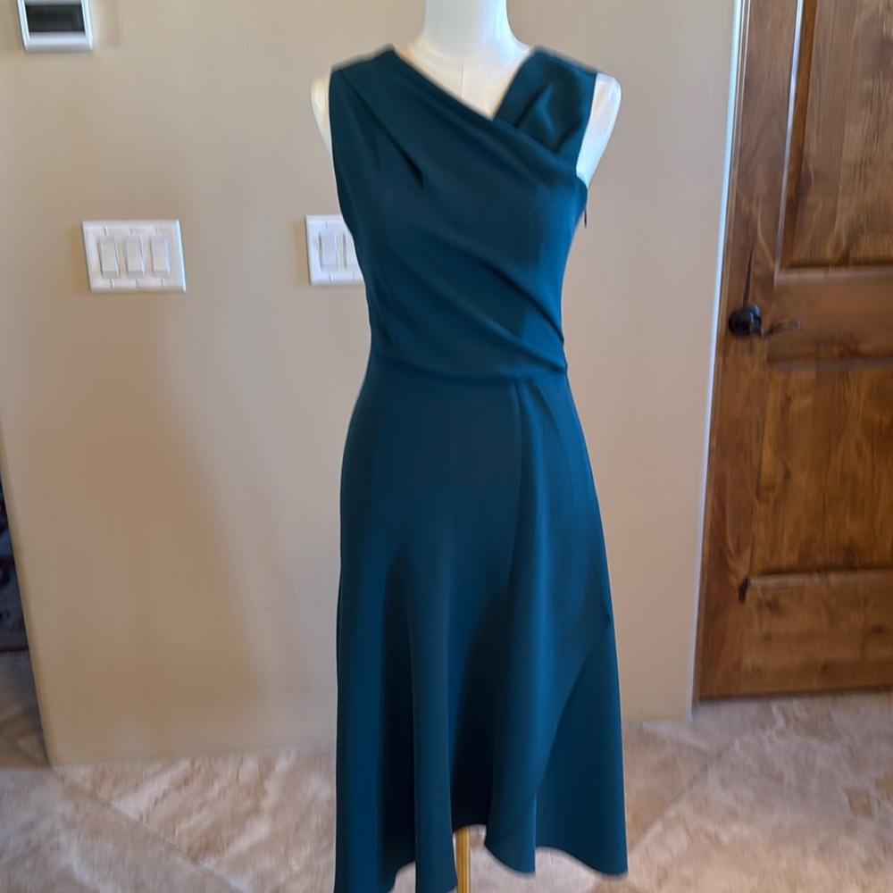Reiss sleeveless teal dress. Size 4